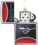 Zippo Ford Mustang Design Brushed Chrome 49519
