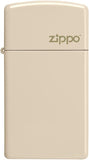 Zippo Slim Flat Sand Zippo Logo 49528ZL