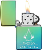 Zippo Assassin's Creed Valhalla Logo High Polish Teal 49530