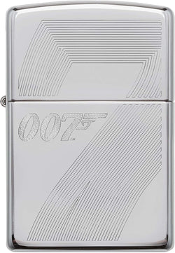 Zippo James Bond 007 Auto Engraved Logo High Polish Chrome 49540