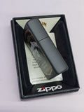Zippo Jim Beam Black Matte FACTORY ERROR on Whiskey Logo 49544