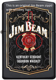 Zippo Jim Beam Black Matte FACTORY ERROR on Whiskey Logo 49544