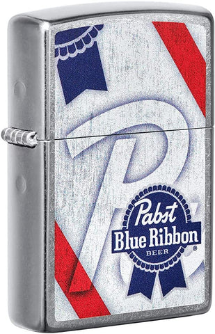 Zippo Pabst Blue Ribbon Street Chrome 49545