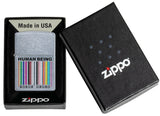 Zippo Human Being Design Street Chrome 49578