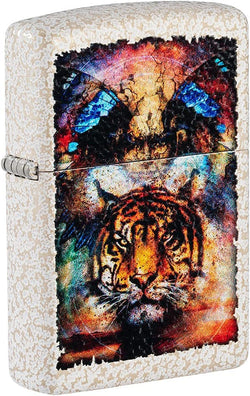 Zippo Psychedelic Tiger Design Mercury Glass 49579