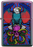 Zippo Eagle, Snake, Skull Design Iridescent 49600