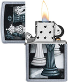 Zippo Chess Game Design Street Chrome 49601