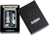 Zippo Chess Game Design Street Chrome 49601