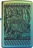 Zippo John Smith Gumbula Bird Design High Polish Teal 49611