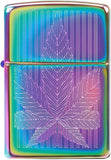 Zippo Leaf Design Engraved Leaf Multi Color 49632