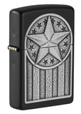 Zippo American Metal Emblem Black Matte 49639