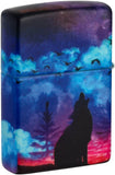 Zippo Howling Wolf and Moon 540 Color Design 49683
