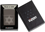 Zippo Star of David Design Black Ice 49685