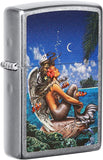 Zippo Rick Rietveld Mermaid Art Street Chrome 49688