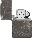 Zippo Lighter, Armor High Polish Black 49689