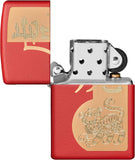 Zippo Year of The Tiger Design Red Matte 49701