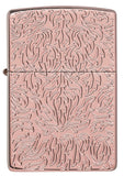 Zippo Carved Armor Rose Gold Design 49703