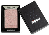 Zippo Carved Armor Rose Gold Design 49703