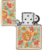 Zippo Vintage Floral Design Flat Sand 49770