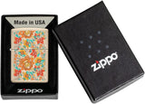 Zippo Vintage Floral Design Flat Sand 49770