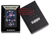 Zippo Flamingo Skull Design Black Matte 49771