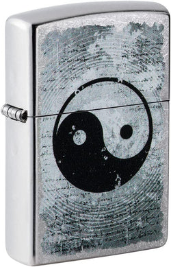 Zippo Yin Yang Design Street Chrome 49772