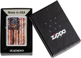 Zippo Americana Flag Design High Polish Chrome 49779