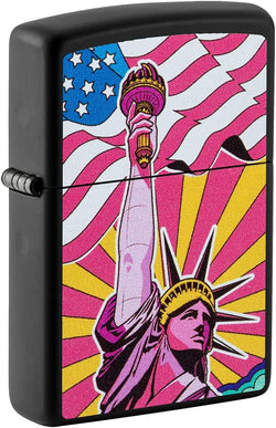 Zippo Lady Liberty Design Black Matte 49784