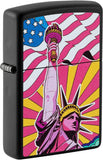 Zippo Lady Liberty Design Black Matte 49784