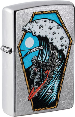 Zippo Reaper Surfer Design Street Chrome 49788