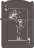 Zippo Windy Card Design Black Ice 49797