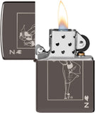 Zippo Windy Card Design Black Ice 49797