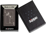 Zippo Windy Card Design Black Ice 49797