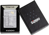 Zippo Retro Zippo Design Vintage Brushed Chrome 49801