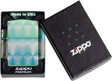 Zippo Pattern 360 Design High Polish Teal 49813