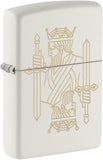 Zippo King Queen Design White Matte 49847