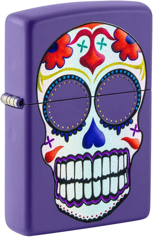 Zippo Suger Skull Design Purple Matte 49859