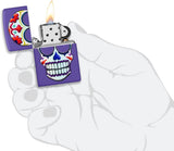 Zippo Suger Skull Design Purple Matte 49859