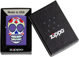Zippo Suger Skull Design Purple Matte 49859