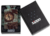 Zippo Compass World Map 540 Color Matte 49916