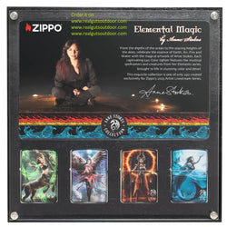 Zippo Anne Stokes Elements 4 Piece Per Set Limited 250 Sets Display Card Signed