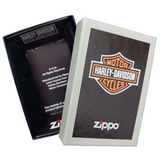 Zippo Harley-Davidson Logo and Skull Brushed Chrome 28821