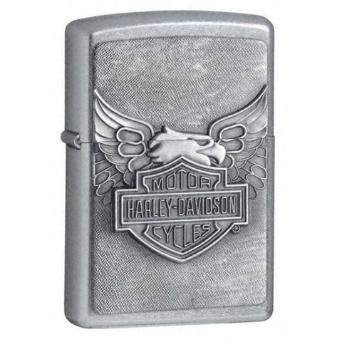 Zippo Harley-Davidson Logo with Wings Emblem Street Chrome 20230