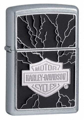 Zippo Harley Davidson Lightning Emblem Street Chrome 20867