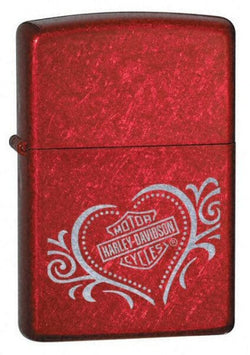 Zippo Harley Davidson Heart Candy Apple Red 21079