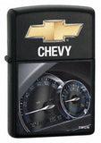 Zippo Chevy Speedometer Black Matte 24018
