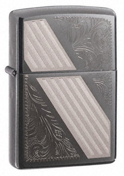 Zippo Venetian Stripe Black Ice 24038