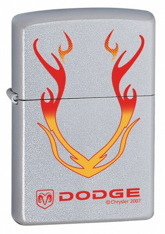 Zippo Dodge Flames Satin Chrome 24270