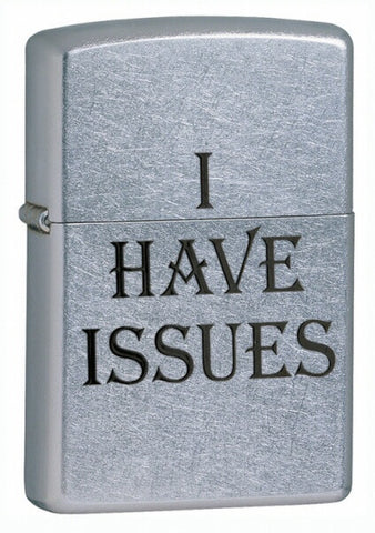 Zippo I Have Issues Street Chrome 24346