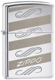 Zippo Windswept High Polish Chrome 24456